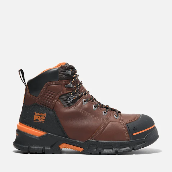 Men’s Endurance Ev Comp-Toe Work Boots – Teak Brown/Orange Men’s Endurance Ev Comp-Toe Work Boots – Teak Brown/Orange