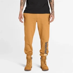 Men’s Linear Logo Sweatpants – Wheat Boot