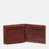 Men’s Milled Leather Bifold Wallet in Brown Men’s Milled Leather Bifold Wallet in Brown
