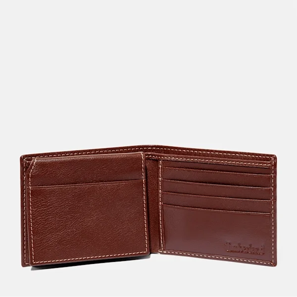 Men’s Milled Leather Bifold Wallet in Brown Men’s Milled Leather Bifold Wallet in Brown