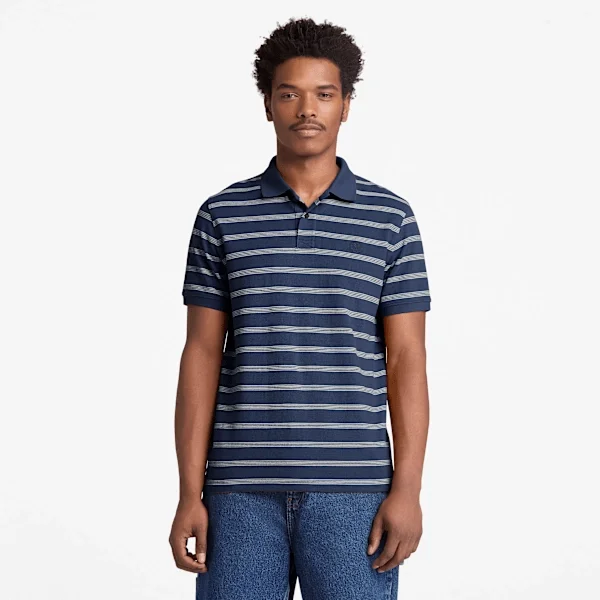 Men’s Millers River Striped Short-Sleeve Polo Men’s Millers River Striped Short-Sleeve Polo