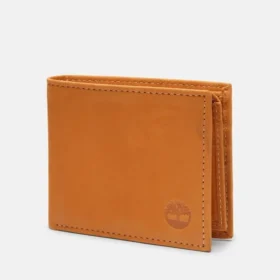 Men’s Red Bank Icon Passcase Wallet in Wheat