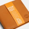 Men’s Red Bank Icon Passcase Wallet in Wheat