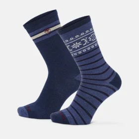 Men’s Timberland® 2-Pack Fair Isle Crew Sock