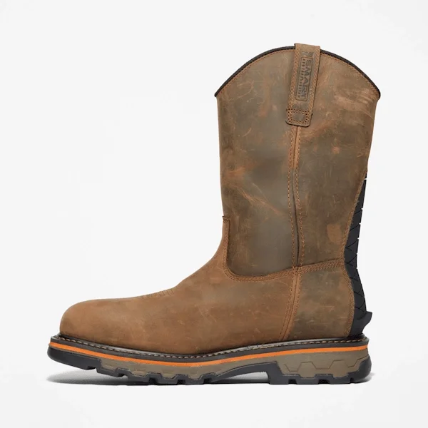Men’s True Grit Pull-On Comp-Toe Work Boots – Coffee Brown Men’s True Grit Pull-On Comp-Toe Work Boots – Coffee Brown