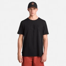 Men’s Washed Embroidered Logo T-Shirt