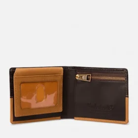 Men’s Wheatlock Mixed Leather Passcase with Coin Pocket