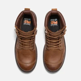 Men’s Whitman 6-Inch Soft Toe Work Boots – Medium Brown