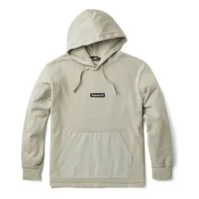 Mixed Media Garment Dye Hoodie “Island Fossil”