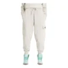 Mixed Media Garment Dye Sweatpants “White”