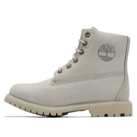Paninara Collarless 6 Inch Waterproof Boots “Light Grey Nubuck”
