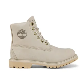 Paninara Collarless 6 Inch Wide Fit Waterproof Boots “Light Grey Nubuck”