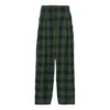 Plaid Print Pants “Olive Green Blue”