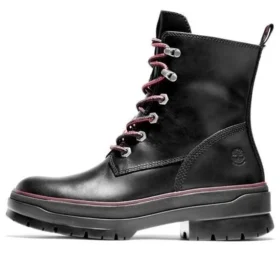 Premium 6 Inch Waterproof Boots “Black Red”