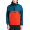 Pullover Windbreaker Jacket “Blue Orange”