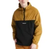 Pullover Windbreaker Jacket “Brown Black”