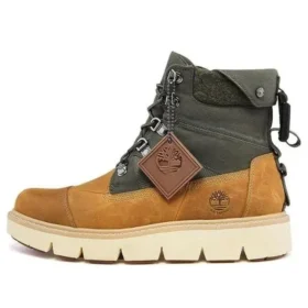 Raywood 6 Inch EK+ Wide Fit Waterproof Boots “Wheat Nubuck with Green”