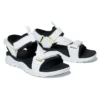 Ripcord Double-Strap Sandals “White Black”