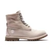 Roll Top Boots Basic “Pale Pink with Plaid Print”