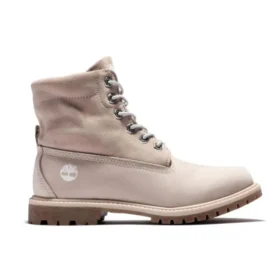 Roll Top Boots Basic “Pale Pink with Plaid Print”