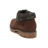 Roll Top Mid-Top Boots “Brown Green Camouflage Print”