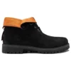 Roll Top Treadlight Wide-Fit Boot “Black Nubuck”