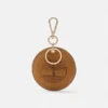 Round 2-Sided Leather Key Ring Round 2-Sided Leather Key Ring