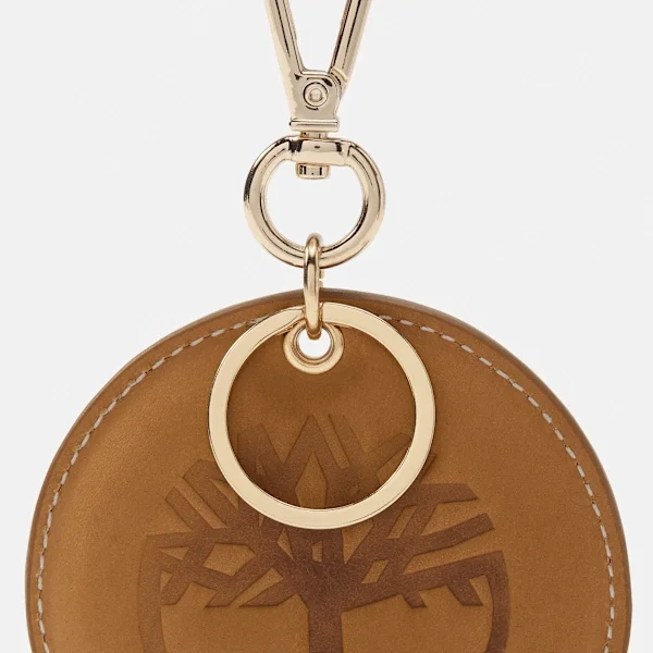 Round 2-Sided Leather Key Ring Round 2-Sided Leather Key Ring