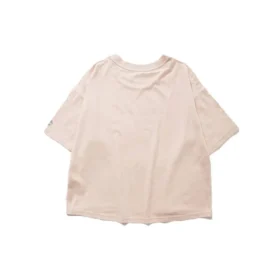 Round Neck Short Sleeve Pink