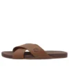 Seton Bay Cross Strap Sandals “Brown”
