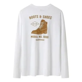 Shoe Logo Long Sleeves T-Shirt “White Yellow”