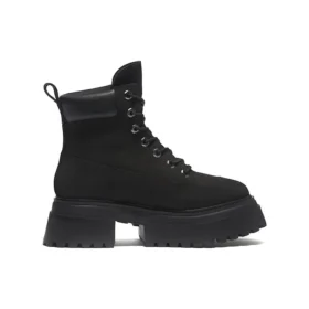Sky 6 Inch Lace Up Boots “Black Nubuck”