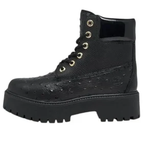 Stone Street 6 Inch Waterproof Platform Boots “Black”