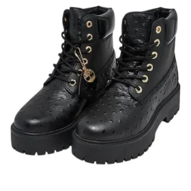 Stone Street 6 Inch Waterproof Platform Boots “Black”