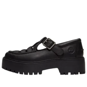 Stone Street Platform Buckle “Black Full Grain”