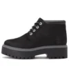 Stone Street Premium Platform Waterproof Chukka Boots “Black Nubuck”
