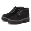 Stone Street Premium Platform Waterproof Chukka Boots “Black Nubuck”