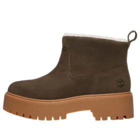 Stone Street Warm-Lined Platform “Dark Brown Full Grain”
