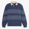 Striped Long-Sleeve Rugby Polo Shirt Striped Long-Sleeve Rugby Polo Shirt