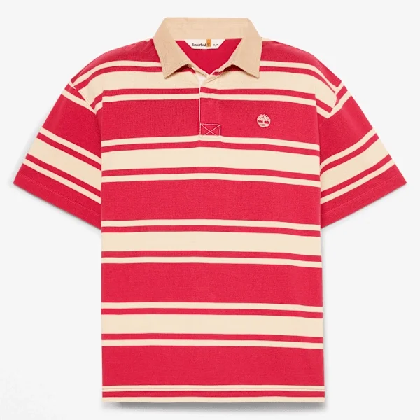 Striped Short-Sleeve Rugby Polo Striped Short-Sleeve Rugby Polo