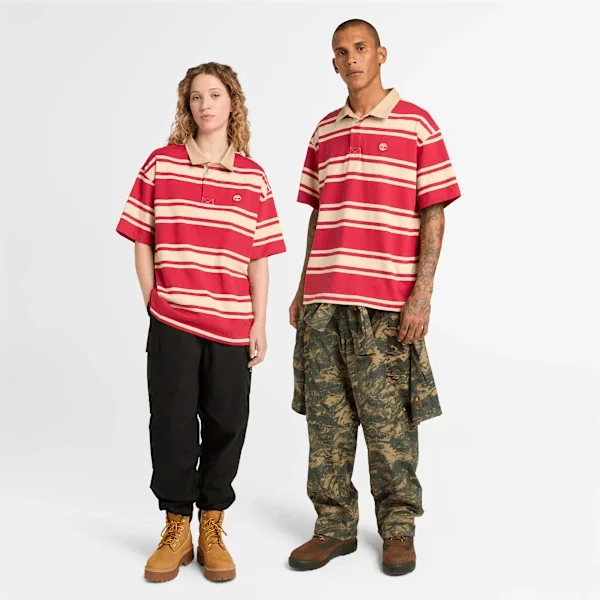 Striped Short-Sleeve Rugby Polo Striped Short-Sleeve Rugby Polo
