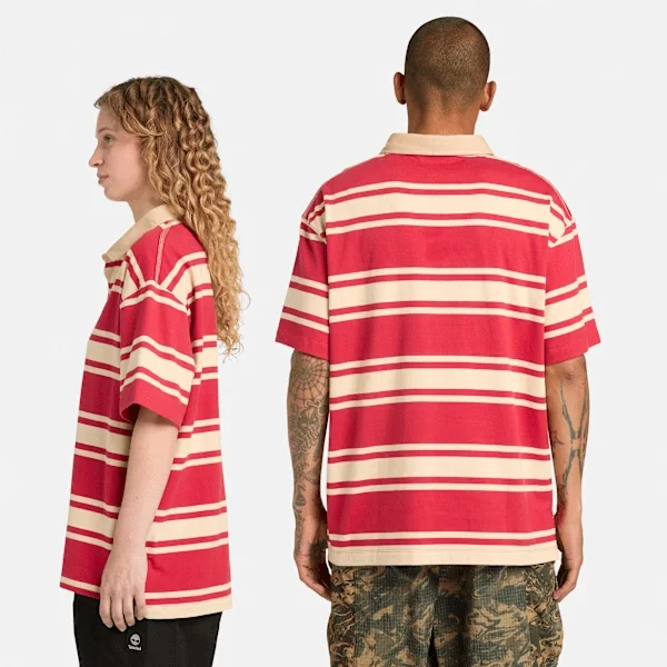 Striped Short-Sleeve Rugby Polo Striped Short-Sleeve Rugby Polo