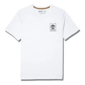 Timberland Back Pattern Printing Short Sleeve White