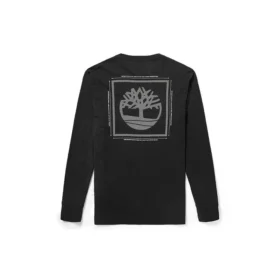 Timberland Casual Printing Round Neck Long Sleeves Black