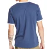 Timberland Casual Round Neck Printing Short Sleeve Blue