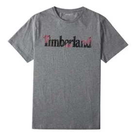 Timberland Casual Round Neck Printing Short Sleeve Gray