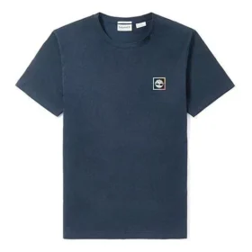 Timberland Casual Short Sleeve Round Neck Blue