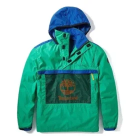 Timberland Contrasting Colors Pocket hooded Pullover Jacket