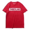 Timberland Logo Printing Casual Short Sleeve Red