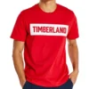 Timberland Logo Printing Casual Short Sleeve Red